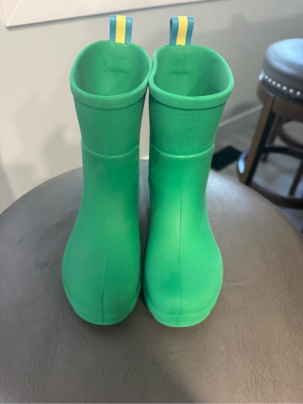 Totes Everywear Charley Tall Rain Boots Classic Green Toddler Size 9/10